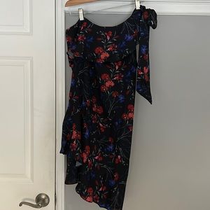 Parker one shoulder tie floral dress Size Medium